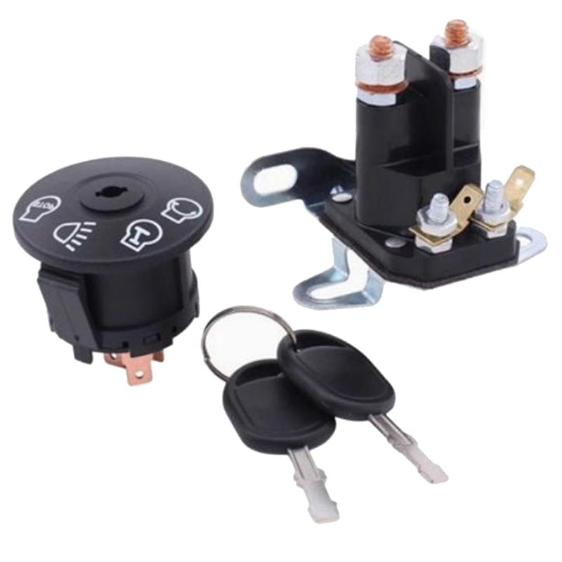 Power Key Tools - คุณภาพเชื่อถือได้ ชุดคีย์สวิตช์เครื่องตัดหญ้า ZD-017 และรีเลย์โซลินอยด์สตาร์ทเตอร์ - ชุดครบสำหรับอุปกรณ์เครื่องมือไฟฟ้าในสวน
