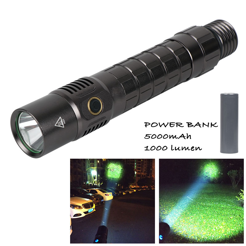 Power Tools Extension - เสาต่อพ่วงแบตสำรอง 5000mAh พร้อมเกลียวสำหรับต่อไฟฉาย อุปกรณ์เสริมสำหรับเครื่องมือในร้าน