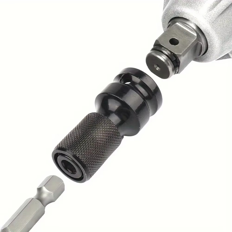 Power Tools Extension - อะแดปเตอร์แปลงหัวไขควงกระแทก 1/2 เป็น 1/4 นิ้ว จำนวน