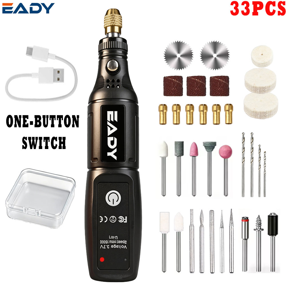 Power Tools Safety - เครื่องมือโรตารี่สว่านไฟฟ้าขนาดเล็กไร้สาย – ปากกาแกะสลักแบบชาร์จ USB สำหรับขัด ขัดเงา