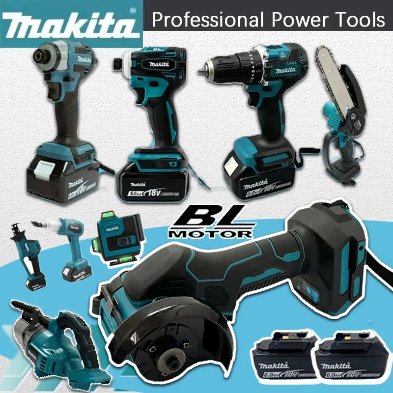 Power Tools Used - เครื่องมือไฟฟ้าไร้สายแบบพกพาหลากหลายรุ่นของ Makita ปี 2026 ได้แก่ ไขควงกระแทกแบบชาร์จไฟได้