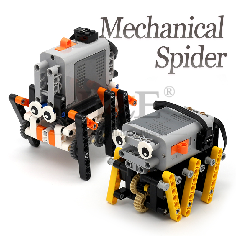 Power Tools Lego - ชุดตัวต่อหุ่นยนต์แมงมุม Moc Technical Mechanical Spider พร้อมมอเตอร์ฟังก์ชั่นพลังงาน
