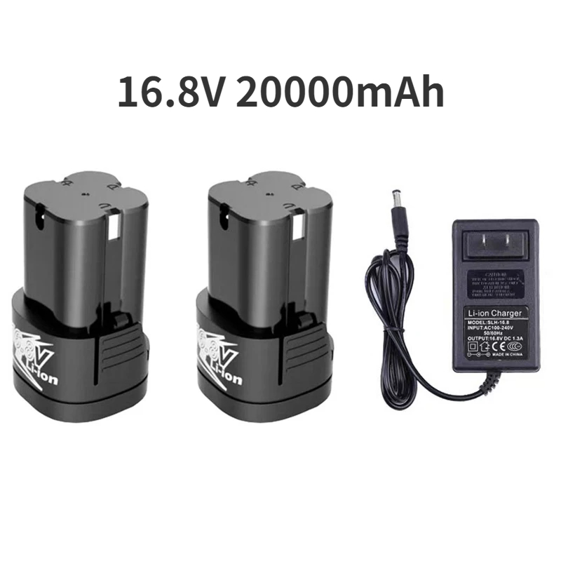 Power Tools Safety - 20000mAh 16.8V แบตเตอรี่ลิเธียม Li-Ion แบบชาร์จไฟได้สําหรับไขควงไร้สายไฟฟ้าเจาะเครื่องบดมุมขนาดเล็กเครื่องมือ