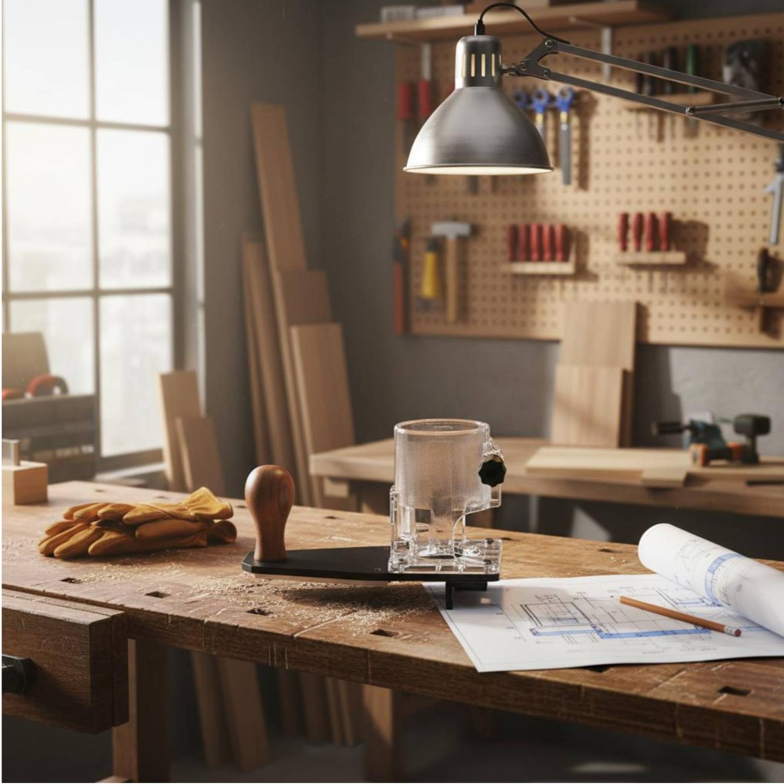 Power Tools For Woodworking - ฐานตัดแต่งขอบ ทนทาน ใช้งานได้ยาวนาน อุปกรณ์เสริมเครื่องมือไฟฟ้าสำหรับงานตัดแต่งขอบ ติดตั้งง่ายสำหรับช่างไม้