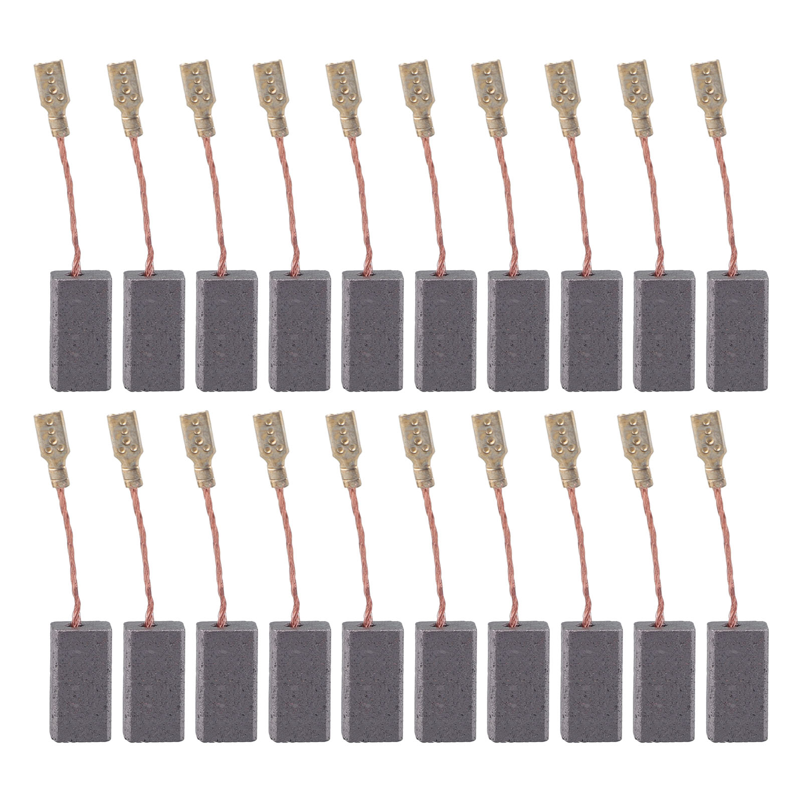 Power Tools Carbon Brush - แปรงถ่าน20ชิ้น/เซ็ตลูกหมูอะไหล่แปรงถ่านขนาด15*8*5มม. อุปกรณ์เครื่องมือไฟฟ้า