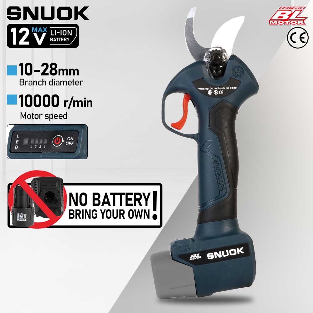 Power Tools Used - กรรไกรตัดแต่งกิ่งไฟฟ้าไร้สาย SNUOK 12V สำหรับงาน DIY ทำสวนกลางแจ้ง