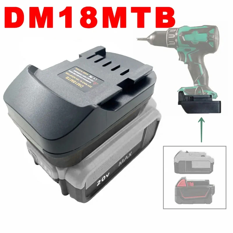 Power Tools Used - DM18MTB แบตเตอรี่อะแดปเตอร์แปลงสําหรับ Dewalt/Milwaukee 18/20V แบตเตอรี่แปลงเป็นสําหรับ Metabo