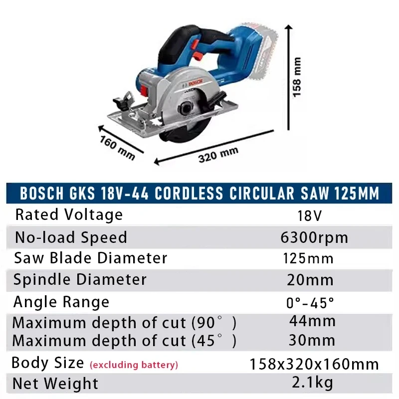 เลื่อยวงเดือนไร้สาย Bosch รุ่น - Power Tools For Woodworking บทวิจารณ์และราคา