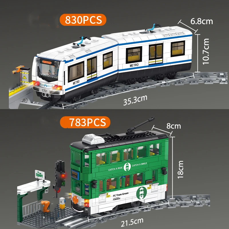 รถไฟฟ้าใต้ดินไฟฟ้ารถรางในเมือง - Power Tools Lego บทวิจารณ์และราคา
