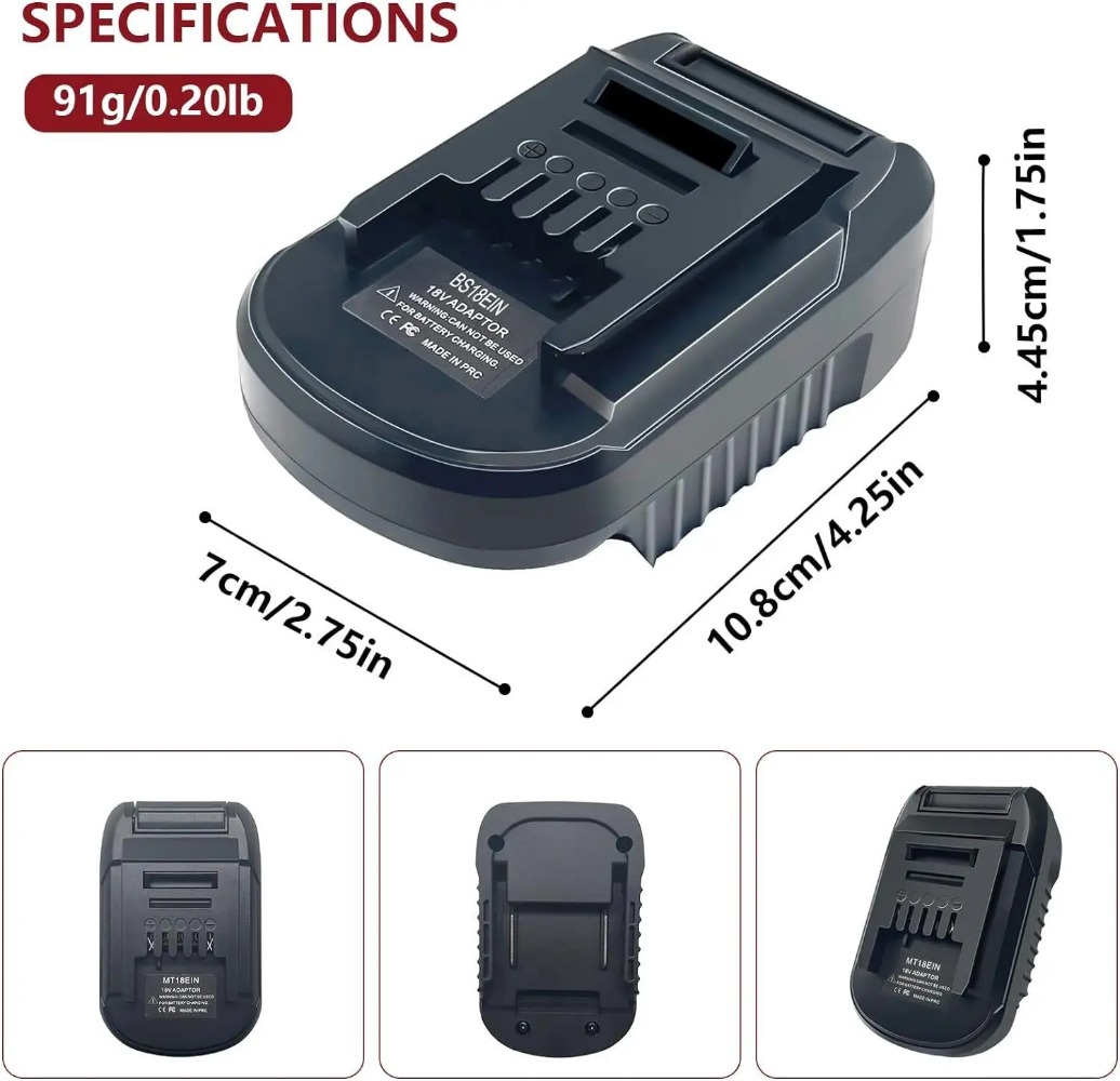 BS18EIN อะแดปเตอร์แบตเตอรี่สำห - Power Tools Online บทวิจารณ์และราคา