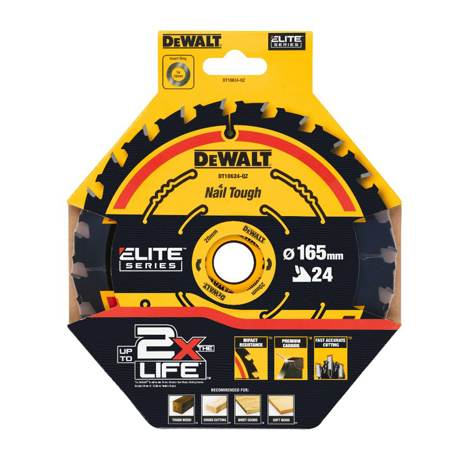 DEWALT DT10624-QZ 1/3 ชิ้น 24T - Power Tools For Woodworking บทวิจารณ์และราคา