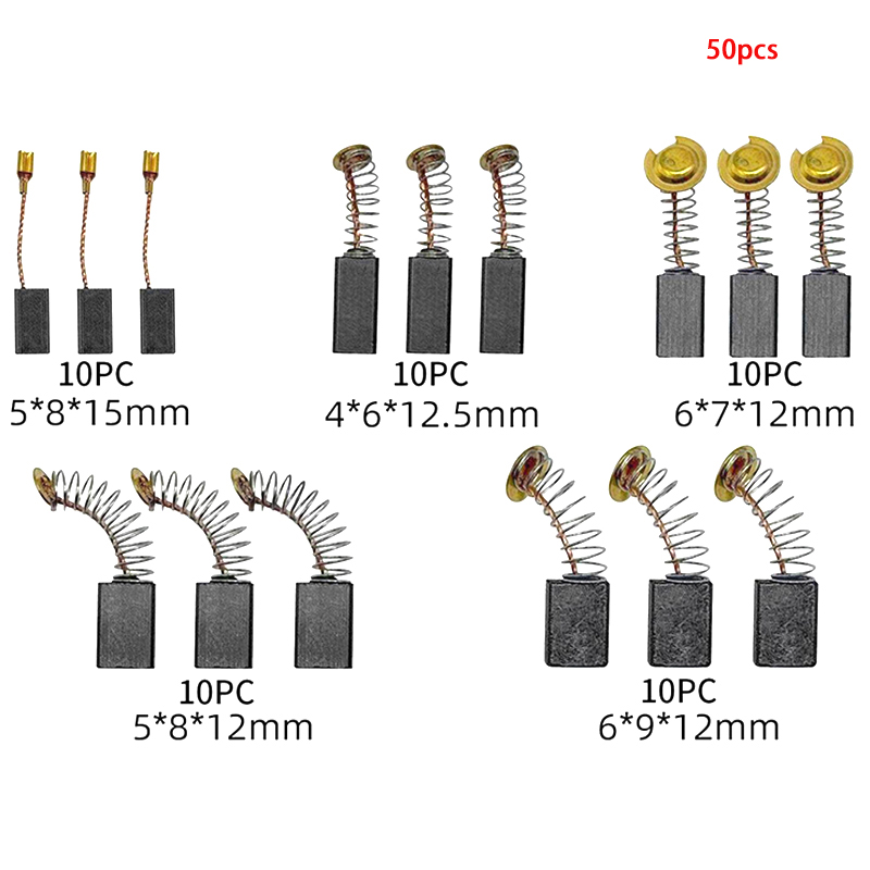 ชุดเปลี่ยนแปรงคาร์บอน 50 ชิ้น, - Power Tools Carbon Brush บทวิจารณ์และราคา