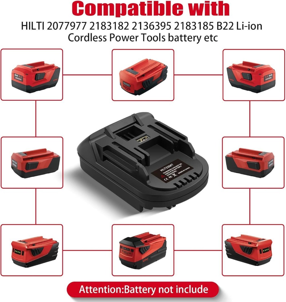 อะแดปเตอร์แบตเตอรี่สําหรับ Hil - Power Tools Hilti บทวิจารณ์และราคา